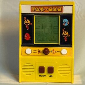 Vintage Pac-Man Handheld Mini Arcade Game Electronic Toy Basic Fun Works
